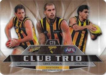 2012 Select AFL Champions - Club Trios Mirror #CT9 Cyril Rioli / Lance Franklin / Luke Hodge Front